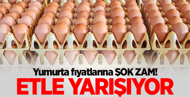 Yumurta fiyatları uçtu gitti