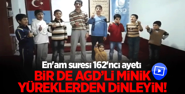AGD'li öğrencilerden En'am suresi 162'nci ayet videosu