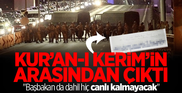 FETÖ'cü'nün arabasından çıkan not kan dondurdu