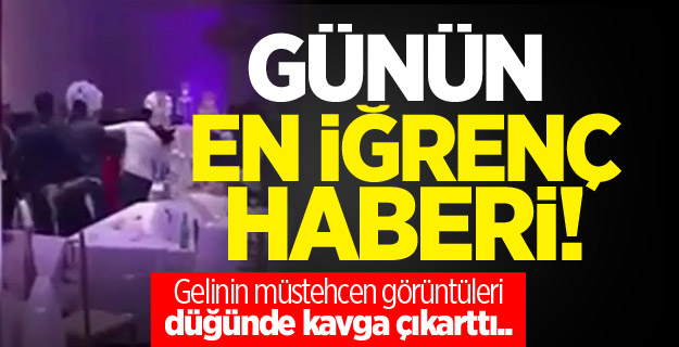 Gelinin müstehcen görüntüleri ortalığı birbirine kattı