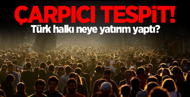 Türk halkı neye yatırım yaptı?