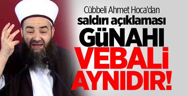 Cübbeli Ahmet Hoca'dan saldırı açıklaması