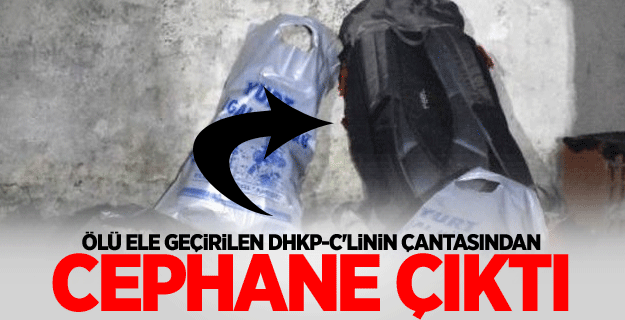 Ölü ele geçirilen DHKP-C'linin çantasından cephane çıktı