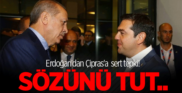 Yunanistan'a kaçan darbeci askerler için Erdoğan Çipras'a tepki gösterdi!