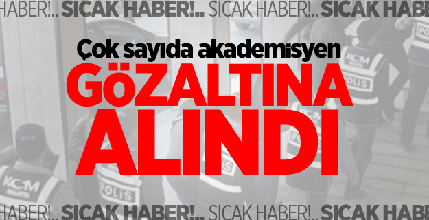 Akademisyenlere FETÖ gözaltısı