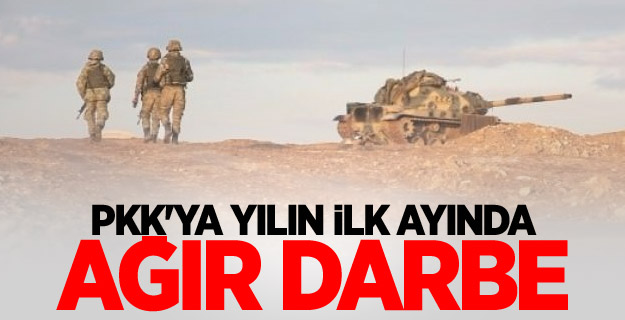 PKK'ya yılın ilk ayında ağır darbe