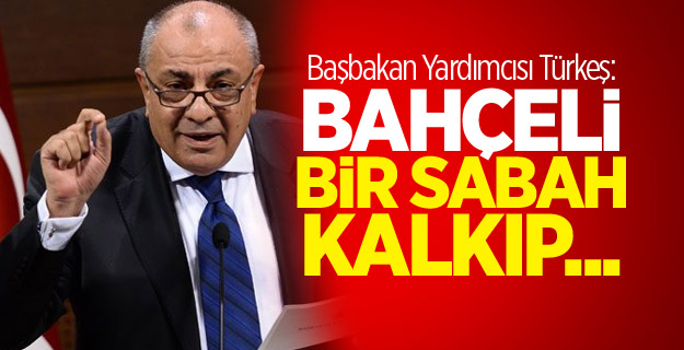Başbakan Yardımcısı Tuğrul Türkeş: Bahçeli bir sabah kalkıp...