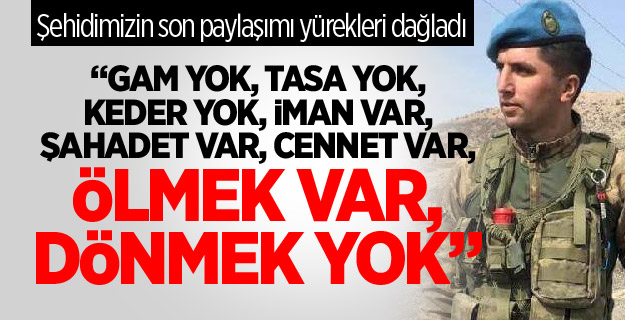Şehidin acı haberi Dodurga'ya ulaştı