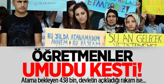 Öğretmenin umudu yok!