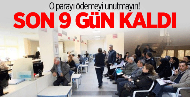 Kira geliri vergisi vermek için son 9 gün!