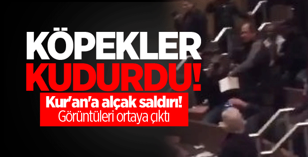 Kur'an'a alçak saldırı! Görüntüleri ortaya çıktı