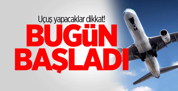 Uçuşlarda elektronik cihaz kısıtlaması başladı