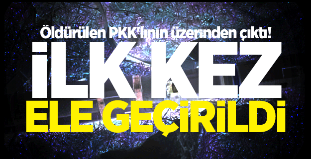 Öldürülen PKK'lının üzerinden çıktı!