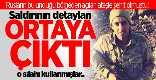 PYD hain saldırıda o silahı kullanmış
