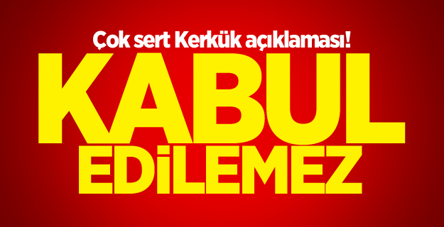 Dışişleri Bakanlığı'ndan flaş 'Kerkük' açıklaması