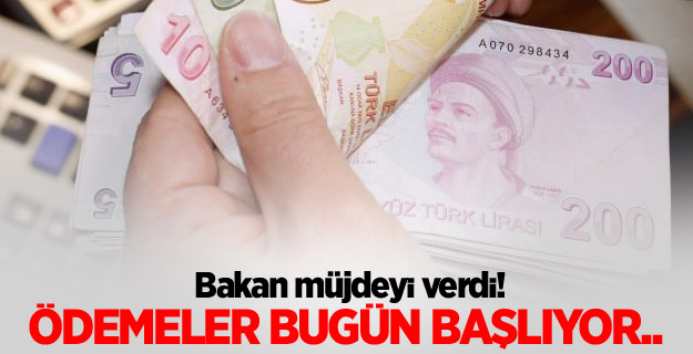 Çiftçilere ödeme bugün başlıyor!