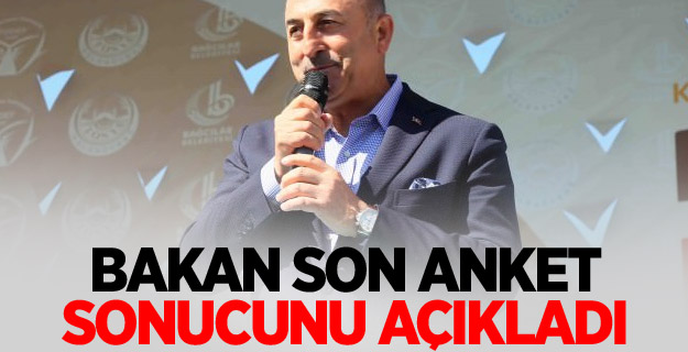 Bakan son anket sonucunu açıkladı: Evetlerin oranı