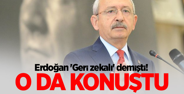 Erdoğan 'Geri zekalı' demişti! O da konuştu