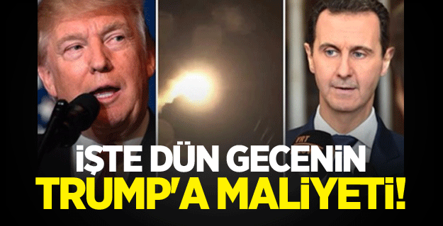İşte dün gecenin Trump'a maliyeti!