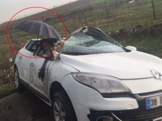 Kaza sonrası dikkat çeken detay!