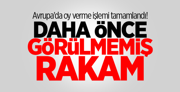 Avrupa'da oy verme işlemi tamamlandı!