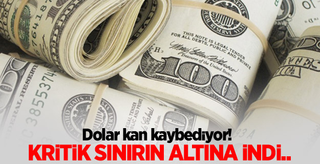 Dolar kritik sınırın altında