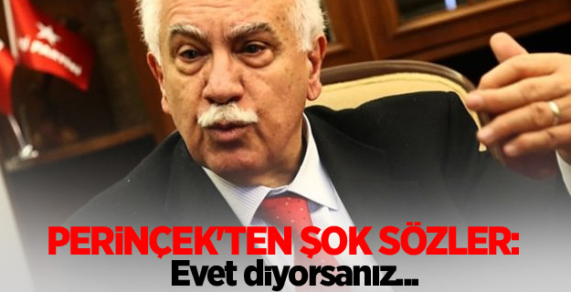Perinçek'ten şok sözler: Evet diyorsanız...