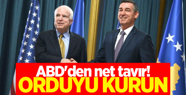 ABD'den net tavır! Orduyu kurun!