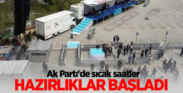 Balkon konuşması için hazırlıklar başladı