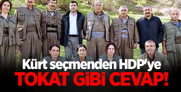 Kürt seçmenden HDP'ye tokat gibi cevap!