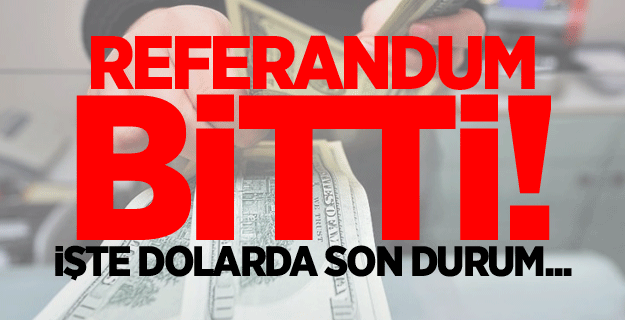 Referandum bitti! İşte dolarda son durum...