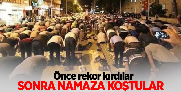 Rekor kırılan ilde şükür namazı!