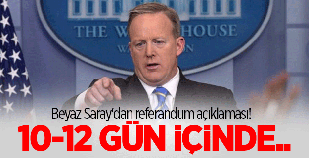 Beyaz Saray'dan referandum açıklaması!