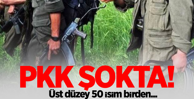PKK şokta! Üst düzey 50 isim birden...