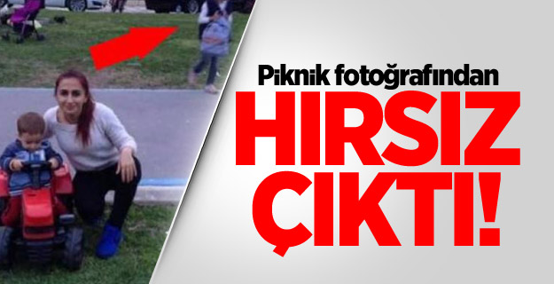 Piknik fotoğrafından hırsız çıktı!