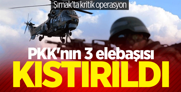 PKK'nın 3 elebaşısı kıstırıldı