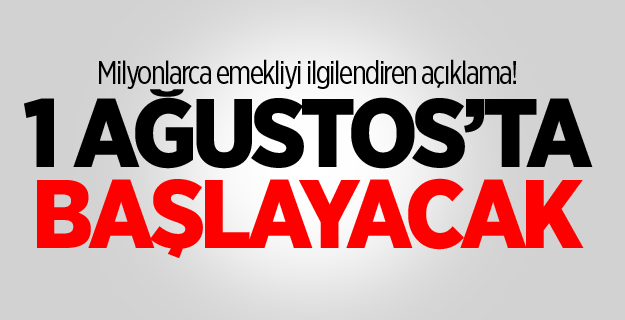 Milyonlarca emekliyi ilgilendiren açıklama!