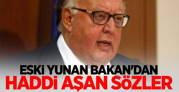 Eski Yunan Bakan'dan haddi aşan sözler