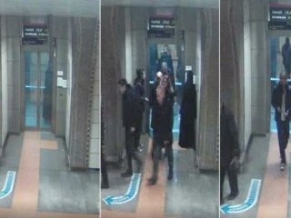 Metro durağında başörtülü kadına çirkin saldırı!