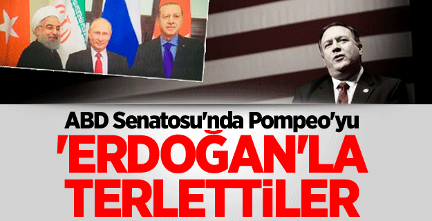 ABD Senatosu'nda Pompeo'yu 'Erdoğan'la terlettiler