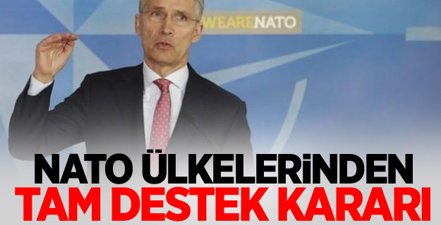 NATO ülkelerinden tam destek kararı