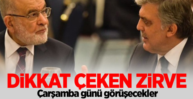 Karamollaoğlu Abdullah Gül ile bir araya geliyor