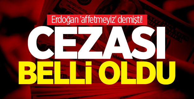 Erdoğan 'affetmeyiz' demişti! Cezası belli oldu