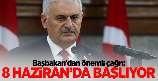 Başbakan'dan önemli çağrı
