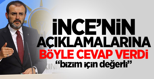 AK Parti'den 'Muharrem İnce' açıklaması