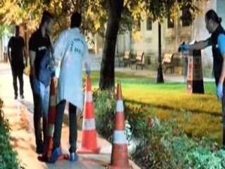 Cami bahçesinde korkunç olay