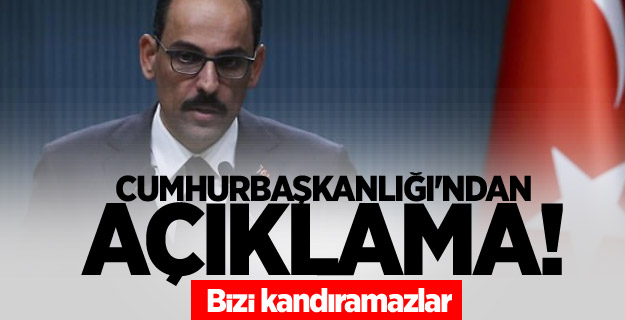 Cumhurbaşkanlığı'ndan açıklama! Bizi kandıramazlar