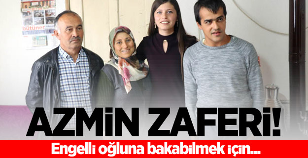 Engelli oğluna bakabilmek için 70 kilo verdi