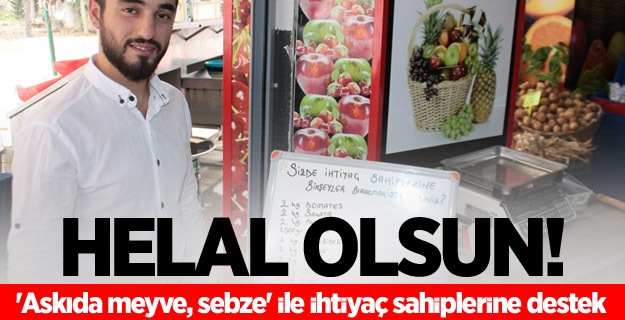 'Askıda meyve, sebze' ile ihtiyaç sahiplerine destek