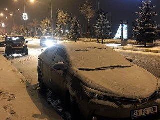 Erzurum beyaza büründü